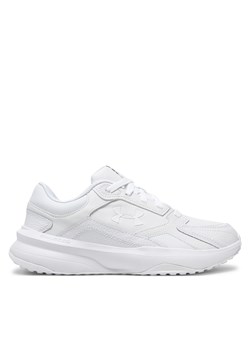 Sneakersy Under Armour Ua Edge Lthr 3028375-100 Biały ze sklepu eobuwie.pl w kategorii Buty sportowe męskie - zdjęcie 178054566