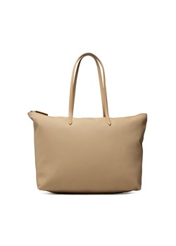 Torebka Lacoste L Shopping Bag NF1888PO Beżowy ze sklepu eobuwie.pl w kategorii Torby Shopper bag - zdjęcie 178054625