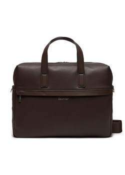 Torba na laptopa Calvin Klein K50K512247 Brązowy ze sklepu eobuwie.pl w kategorii Torby na laptopa - zdjęcie 178054646