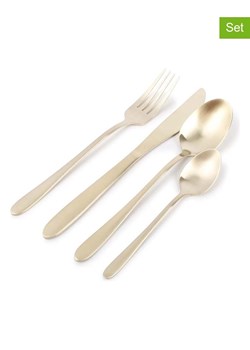 Salt and Pepper 24-częściowy zestaw sztućców &quot;Slim&quot; w kolorze złotym ze sklepu Limango Polska w kategorii Sztućce - zdjęcie 178055576