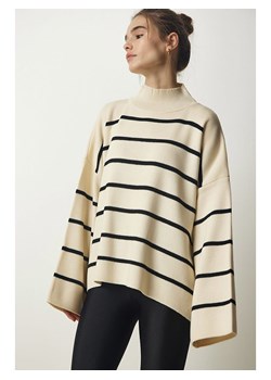 Happiness Istanbul Sweter w kolorze kremowym ze sklepu Limango Polska w kategorii Swetry damskie - zdjęcie 178056519
