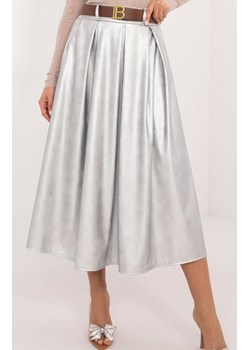 Srebrna spódnica midi z ociepleniem DHJ-SD-18760.06P, Kolor srebrny, Rozmiar uniwersalny, ITALY MODA ze sklepu Primodo w kategorii Spódnice - zdjęcie 178061308