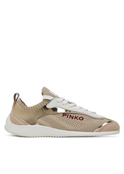 Sneakersy PINKO Reby 03 SS0061 T026 Beżowy ze sklepu eobuwie.pl w kategorii Buty sportowe damskie - zdjęcie 178062286