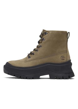 Timberland Skórzane kozaki zimowe &quot;Roxie Lane&quot; w kolorze khaki ze sklepu Limango Polska w kategorii Śniegowce damskie - zdjęcie 178062789