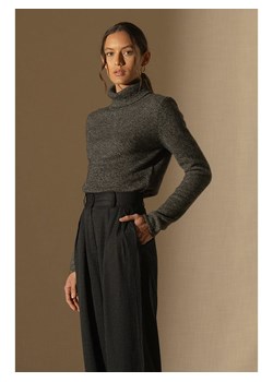 Perfect Cashmere Kaszmirowy golf "Willow" w kolorze czarno-białym ze sklepu Limango Polska w kategorii Swetry damskie - zdjęcie 178062796