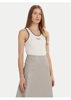 Max Mara Leisure Top Sax 2516941027 Biały Slim Fit ze sklepu MODIVO w kategorii Bluzki damskie - zdjęcie 178064306