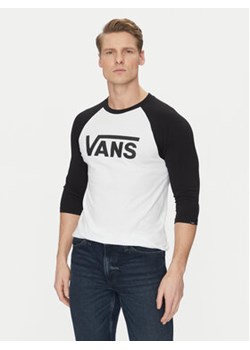 Vans Longsleeve Classic Ragl VN0002QQYB21 Biały Slim Fit ze sklepu MODIVO w kategorii T-shirty męskie - zdjęcie 178064829