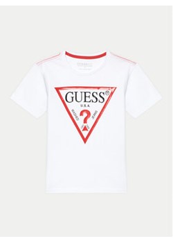 Guess T-Shirt L73I55 K8HM0 Biały Regular Fit ze sklepu MODIVO w kategorii T-shirty chłopięce - zdjęcie 178065425