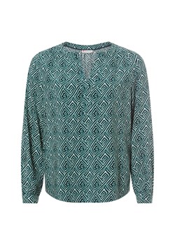 Street One Bluzka damska Kobiety wiskoza petrol wzorzysty ze sklepu vangraaf w kategorii Bluzki damskie - zdjęcie 178065645