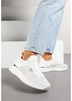 Białe Sneakersy z Siateczkową Cholewką Saramis ze sklepu renee.pl w kategorii Buty sportowe damskie - zdjęcie 178068236