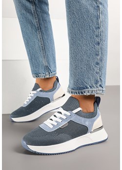 Niebieskie Siateczkowe Sneakersy Dorami ze sklepu born2be.pl w kategorii Buty sportowe damskie - zdjęcie 178068345