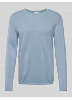Sweter z dzianiny z okrągłym dekoltem model ‘ELEO’ ze sklepu Peek&Cloppenburg  w kategorii Swetry męskie - zdjęcie 178068647