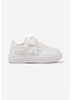 Białe Buty Sportowe Sneakersy z Naszywką w Kształcie Gwiazdki Nonaril ze sklepu born2be.pl w kategorii Buty sportowe dziecięce - zdjęcie 178069615