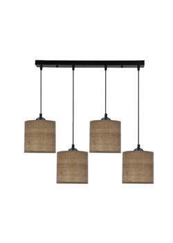 Orzechowa lampa wisząca z czterema kloszami V177 C5-L39 ze sklepu Edinos.pl w kategorii Lampy wiszące - zdjęcie 178072197
