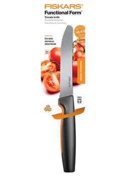 Fiskars Nóż &quot;Functional Form&quot; w kolorze srebrno-czarnym do pomidorów - dł. 29,5 cm ze sklepu Limango Polska w kategorii Noże kuchenne - zdjęcie 178072759
