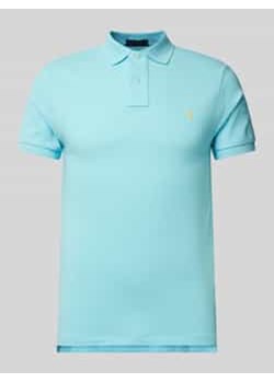 Koszulka polo z wyhaftowanym logo ze sklepu Peek&Cloppenburg  w kategorii T-shirty męskie - zdjęcie 178077378