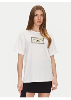 Elisabetta Franchi T-Shirt MA-035-51E2-V170 Biały Regular Fit ze sklepu MODIVO w kategorii Bluzki damskie - zdjęcie 178079586