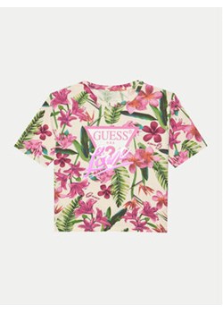 Guess T-Shirt J5GI10 K6YW4 Kolorowy Regular Fit ze sklepu MODIVO w kategorii Bluzki dziewczęce - zdjęcie 178080648