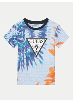 Guess T-Shirt N5GI07 K8HM4 Niebieski Regular Fit ze sklepu MODIVO w kategorii T-shirty chłopięce - zdjęcie 178082148