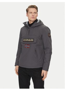 Napapijri Kurtka anorak Rainforest Pocket 2 NP0A4GMD Szary Regular Fit ze sklepu MODIVO w kategorii Kurtki męskie - zdjęcie 178082616