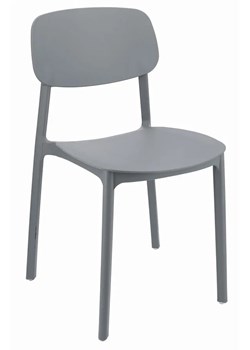Szare minimalistyczne krzesło do ogrodu - Armand ze sklepu Edinos.pl w kategorii Krzesła ogrodowe - zdjęcie 178083439