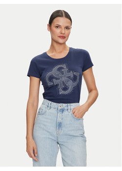 Guess T-Shirt W4YI37 J1314 Niebieski Regular Fit ze sklepu MODIVO w kategorii Bluzki damskie - zdjęcie 178084977