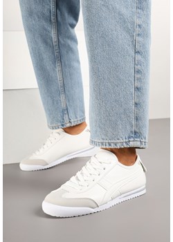 Białe Sneakersy w Stylu Klasycznych Tenisówek Dellasia ze sklepu born2be.pl w kategorii Buty sportowe damskie - zdjęcie 178088945