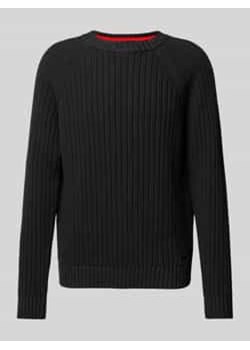 Sweter z dzianiny z okrągłym dekoltem model ‘Sribben’ ze sklepu Peek&Cloppenburg  w kategorii Swetry męskie - zdjęcie 178089257