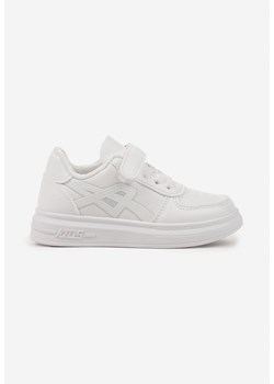 Białe Buty Sportowe Sneakersy z Dodatkowym Zapięciem na Rzep Solivia ze sklepu born2be.pl w kategorii Buty sportowe dziecięce - zdjęcie 178091295