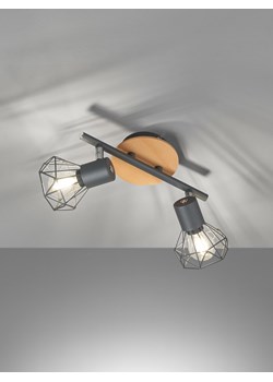 FISCHER &amp; HONSEL Lampa sufitowa &quot;Ran&quot; w kolorze jasnobrązowo-szarym - 25 x 11 cm ze sklepu Limango Polska w kategorii Oświetlenie - zdjęcie 178093316