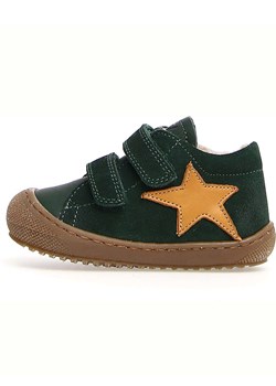 Naturino Skórzane buty &quot;Kolde2&quot; w kolorze zielonym do nauki chodzenia ze sklepu Limango Polska w kategorii Buciki niemowlęce - zdjęcie 178094019