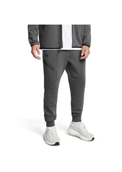 Męskie spodnie treningowe Under Armour UA Unstoppable Flc Jgr Eu - szare ze sklepu Sportstylestory.com w kategorii Spodnie męskie - zdjęcie 178095475