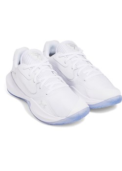 Buty do koszykówki uniseks Under Armour UA Lockdown 7 Low - białe ze sklepu Sportstylestory.com w kategorii Buty sportowe męskie - zdjęcie 178095587