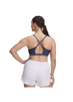 Biustonosz treningowy Under Armour UA Crossback Low Bra - szary ze sklepu Sportstylestory.com w kategorii Biustonosze - zdjęcie 178095629