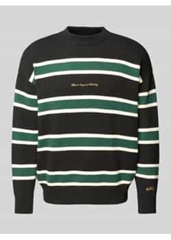 Sweter z dzianiny z okrągłym dekoltem ze sklepu Peek&Cloppenburg  w kategorii Swetry męskie - zdjęcie 178095989