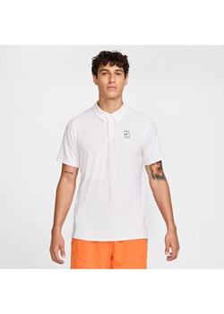 Męska koszulka polo do tenisa Dri-FIT NikeCourt Advantage - Biel ze sklepu Nike poland w kategorii T-shirty męskie - zdjęcie 178096489