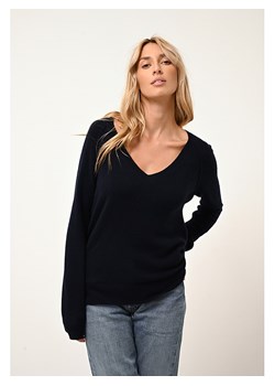 Just Cashmere Kaszmirowy sweter &quot;Phoebe&quot; w kolorze granatowym ze sklepu Limango Polska w kategorii Swetry damskie - zdjęcie 178099038
