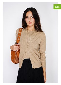 C&amp; Jo 2-częściowy zestaw w kolorze karmelowym ze sklepu Limango Polska w kategorii Swetry damskie - zdjęcie 178099185