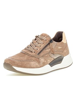 Gabor Skórzane sneakersy w kolorze jasnobrązowo-beżowo-białym ze sklepu Limango Polska w kategorii Buty sportowe damskie - zdjęcie 178099216