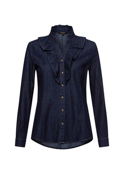 More & More Damska bluzka dżinsowa Kobiety Bawełna denim jednolity ze sklepu vangraaf w kategorii Koszule damskie - zdjęcie 178099539