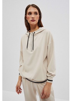 Bluza z rozpinanym dekoltem ze sklepu Moodo.pl w kategorii Bluzy damskie - zdjęcie 178100606