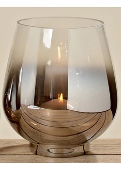 Boltze Świecznik &quot;Grazia&quot; w kolorze szaro-srebrnym - wys. 18 x Ø 15 cm ze sklepu Limango Polska w kategorii Świeczniki - zdjęcie 178102225