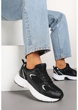 Czarne Sneakersy z Siateczką na Piankowej Podeszwie Vallexia ze sklepu born2be.pl w kategorii Buty sportowe damskie - zdjęcie 178102599