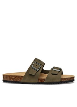 Klapki Geox U Sandal Ghita U159VB 00032 C3009 Khaki ze sklepu eobuwie.pl w kategorii Klapki męskie - zdjęcie 178102988