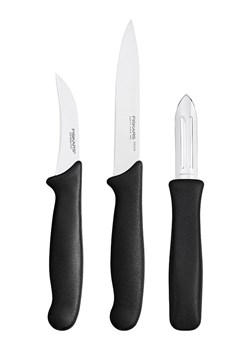 Fiskars 3-częściowy zestaw noży w kolorze czarno-srebrnym ze sklepu Limango Polska w kategorii Noże kuchenne - zdjęcie 178105847
