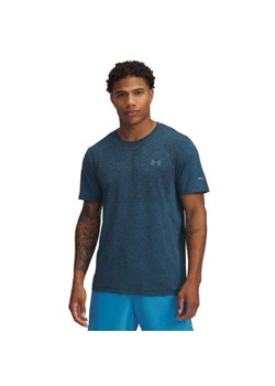 Męska koszulka do biegania Under Armour UA Seamless Stride SS - niebieska ze sklepu Sportstylestory.com w kategorii T-shirty męskie - zdjęcie 178107635