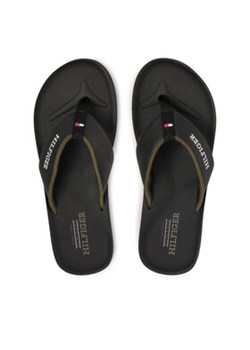 Tommy Hilfiger Japonki Padded Comfort Hilfiger B Sandal FM0FM05440 Czarny ze sklepu MODIVO w kategorii Klapki męskie - zdjęcie 178109055