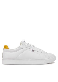 Tommy Hilfiger Sneakersy Icon Court Pinperf Lth FM0FM05483 Biały ze sklepu MODIVO w kategorii Buty sportowe męskie - zdjęcie 178109556