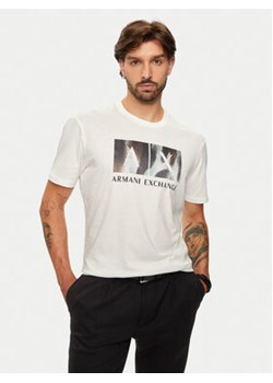 Armani Exchange T-Shirt 6DZTHF ZJH4Z 1116 Biały Regular Fit ze sklepu MODIVO w kategorii T-shirty męskie - zdjęcie 178109716