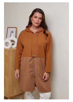 Curvy Lady Płaszcz przejściowy w kolorze brązowym - id: 16253318 - marki Curvy Lady - 178113346 Curvy Lady Płaszcz przejściowy w kolorze brązowym ze sklepu Limango Polska w kategorii Płaszcze damskie - zdjęcie 178113346